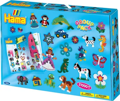 Produktbild von Hama Bügelperlen midi im Koffer 5,0 mm 21.000 Bügelperlen