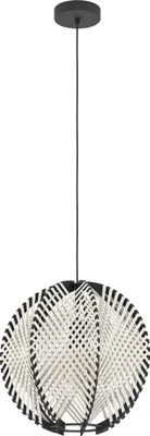 Produktbild von WAVERTON Hängeleuchte Hängelampe Pendellampe Pendelleuchte - H110 x Ø40 cm - schwarz - 1X40W exkl. - IP20