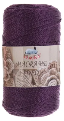 Vlnika Macrame Ideo 250g Makrameegarn und Häkelgarn in der Farbe Pflaume.