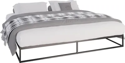Obrázek produktu pro Kovová postel Scala - 200x200, v25,5 cm - Černá