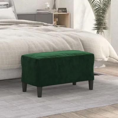 Produktbild von "im Angebot" Sitzbank Dunkelgrün 70x35x41 cm Samt - Gartenbänke CC15834