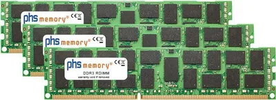 Produktbild von PHS-memory 96GB (3x32GB) Kit RAM Speicher kompatibel mit Dell PowerEdge T410 DDR3 RDIMM 1333MHz PC3-10600R (SP462942)