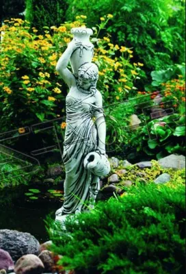 Image de Fontaines Figure Statue Statues Sculptures Jardin 142cm Nouveau 381
