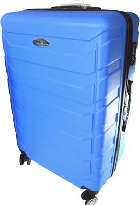 Produktbild von Hartschalenkoffer Kunststoff Reisekoffer Trolley mit Rollen 360° drehbar, Koffer (Typ):Blau - 74 x 49 x 30 cm