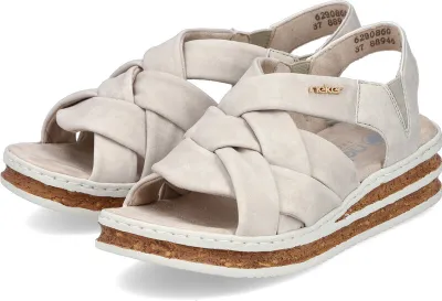 Zdjęcie produktu dla Sandały damskie Rieker crema-beige, Kolor:beżowy/błotny, Rozmiar UE:38