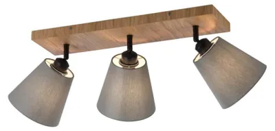 Immagine prodotto di JUST LIGHT GERDA MICHEL Lampada da soffitto E27 max. 40W a 3 luci, legno naturale 11582-79