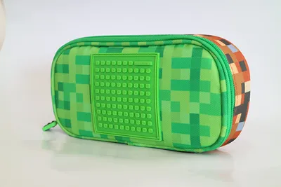 Produktbild von Pixie Crew Grün/Braun ovales Federmäppchen, 22 x 11 x 5 cm