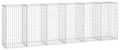 Obrázek produktu pro vidaXL Gabionová stěna s krytem z pozinkované oceli 300 × 50 × 100 cm