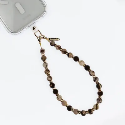Zdjęcie produktu dla Smycz do Telefonu Zawieszka na Nadgarstek Crong Phone Charm Brown Agate