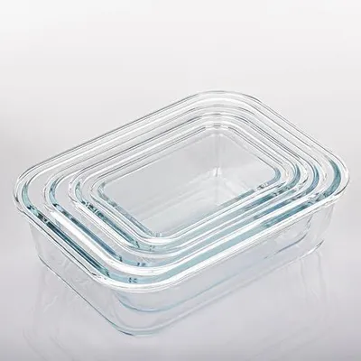 12 Glas-Aufbewahrungsdosen mit Deckel, mikrowellengeeignet