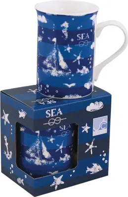Produktbild von Tasse - Maritim in Geschenkbox Maritime Deko Porzellan in Shabby-Optik