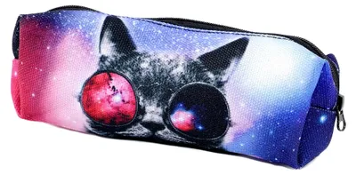 Produktbild von Federtasche mit Katzenbrille-Motiv
