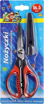 Produktbild von Ergonomische Schere mit Schutzhülle für die Klinge, 16,5 cm