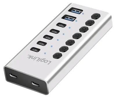 Image de Hub USB-C LOGILINK UA0447, 7 ports