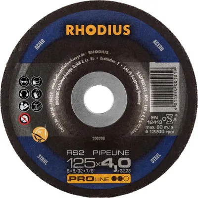 Immagine prodotto di Fresa per sgrossatura Rhodius RS2 125x4,0mm acciaio