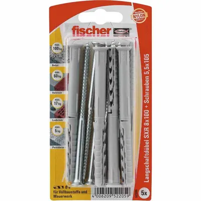 Produktbild von Fischer Rahmendübel m. Schraube SXR 8x100 ZK (5 Stck)