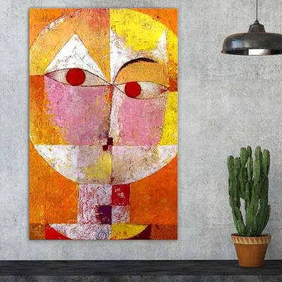 Produktbild von Wallity, FAMOUSART- CVT1493, Bunt, Leinwandbilder, 45 x 70 cm, 100% Wildleder -Leinwand