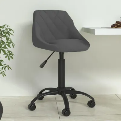 Image de Chaise de salle à manger réglable avec revêtement en velours