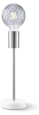 Produktbild von Home Sweet Home Tischleuchte Cava Marmor - Gebürsteter Stahl - Nachttischlampe