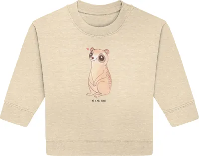 Produktbild von Mr. & Mrs. Panda Organic Baby Pullover Plumplori Glücklich 12. - 18. Monat - Natural Raw - Geschenk, Niedlich, Glück, Lustige Sprüche, Bullover