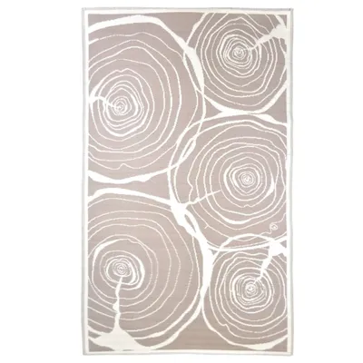 Produktbild von Esschert Design Outdoor-Teppich 240x150 cm Jahresringe