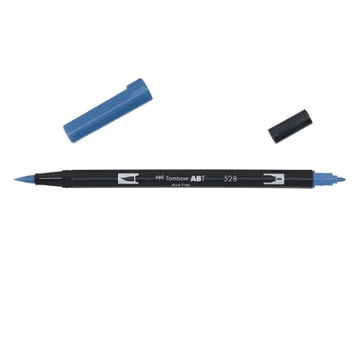Obrázok produktu pre Tombow ABT-528, Jemná, 1 farba/farieb, Modrá, Guličkový a štetcový hrot, 0,3 mm, Čierna