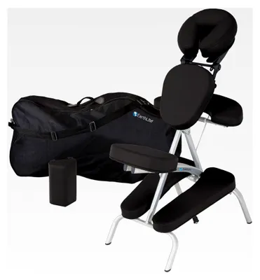 Produktbild von Vortex Tragbarer Massagestuhl - Klappbar, Kompakt, Stabil und Leicht (6,8kg) mit Transporttasche und Brustbeinkissen