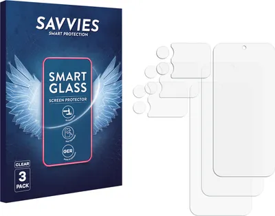Produktbild von 3x Savvies Schutzglas Folie für Xiaomi 17 Pro Max (Display+Kamera) 9H Panzer Schutzfolie Glas Displayschutz klar transparent