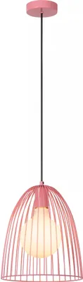 Imagen del producto de Lámpara colgante MACARONS, color rosa, 1xE27, 40W, metal, dimensiones: 163x24,5x24,5 cm, IP20, Lucide