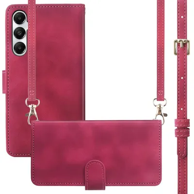 Imagen del producto de Funda Tipo Libro con Cuerda para Samsung Galaxy A26 - Rojo