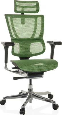 Produktbild von hjh OFFICE Luxus Chefsessel ERGOHUMAN SLIM GEN2 Ergonomischer Bürostuhl mit Armlehnen (höhenverstellbar) Netzstoff Drehstuhl für Büro, Zuhause