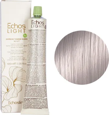 Produktbild von ECHOSLINE | Haarfarbe Toner Echos Light - 100 ml - Blond - Ohne Ammoniak - Kühler Grauton - Glanz