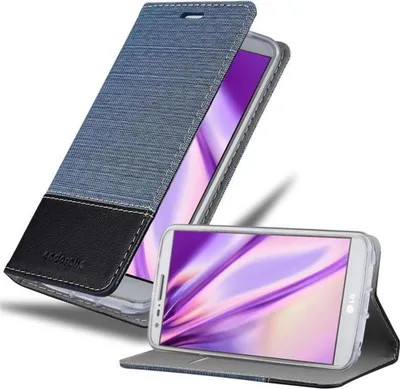 Produktbild von Cadorabo Hülle für LG G2 Schutzhülle in Blau Handy Hülle Etui Book Case Cover