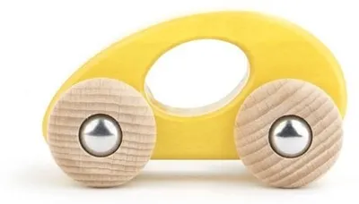 Produktbild von Bajo Holzspielzeugauto Limousine gelb nachhaltig eco