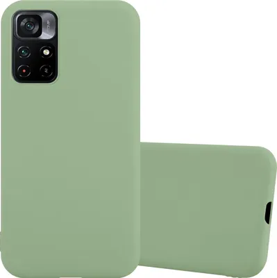 Produktbild von Cadorabo Hülle für Xiaomi POCO M4 PRO 5G Schutzhülle in Grün Handyhülle TPU Silikon Etui Case Cover