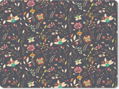 Produktbild von MuchoWow® Mauspad Mousepad Muster - Sommer - Blumen 40x30 cm - Mousepads - Maus Mat - Pad - Mausunterlage - Anti Rutsch