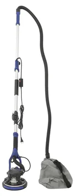 Produktbild von Wand- und Deckenschleifer - Trockenbauschleifer - 850 W - Drehzahl 800–1800 U/min, 6 Stufen - Staubabsaugung - Teleskopstiel verstellbar - LED-Licht - Blau