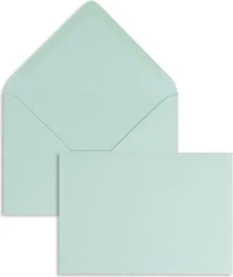 Produktbild von Briefumschläge 90x140mm 120g/qm gummiert VE=100 Stück himmelblau
