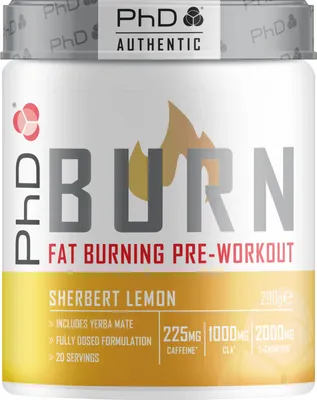 Produktbild von Burn Pre-Workout Pulver, Zitrone, 200 g