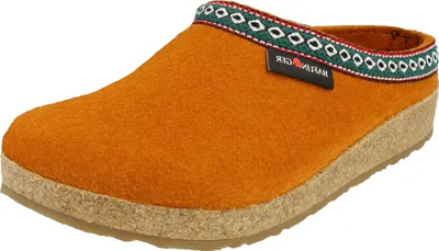 Produktbild von Haflinger Damen Hausschuh Pantoffel Wollfilz Grizzly Franzl 711001, Größe:42 EU, Farbe:Orange
