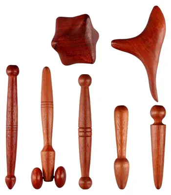 Produktbild von 7-teiliges Holz-Massagegerät für Triggerpunkte