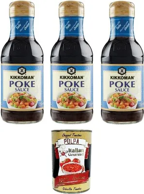 Produktbild von Salsa Poke Poke-Sauce 3x 250ml + Italian Gourmet polpa 400g