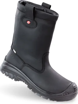 Produktbild von Sixton Peak Work Boot Montana S3 Schwarz Wolle gefüttert Wasserdicht Größe 41