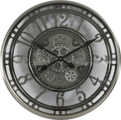 Image de Horloge murale Norris argent 70 cm