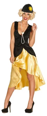 Produktbild von goldenes 20er Jahre Charleston Kleid für Damen Gr. M und L, Größe:M