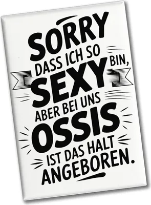 Produktbild von Ossi-Humor Souvenir Magnet - bin sexy