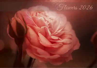 Image de raxxa Calendrier mensuel premium Flowers 2026 paysage DIN-A4