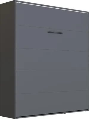 Produktbild von SMARTBett Schrankbett 140x200 Vertikal M3 Tiefe 55cm Anthrazit