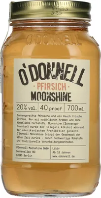 Produktbild von O'Donnell Moonshine PFIRSICH Likör 20% Vol. 0,7l