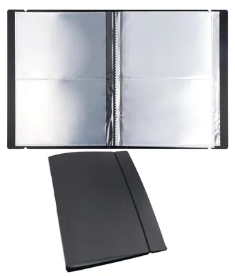 Aufbewahrungsalbum 20 Seiten 80 Fächer transparent 44,5x28 cm